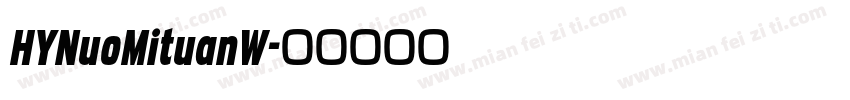 HYNuoMituanW字体转换