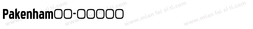 Pakenham字体字体转换