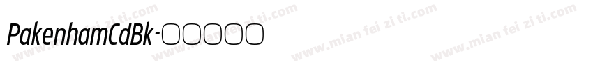 PakenhamCdBk字体转换