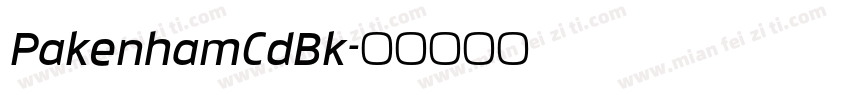 PakenhamCdBk字体转换