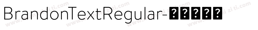 BrandonTextRegular字体转换