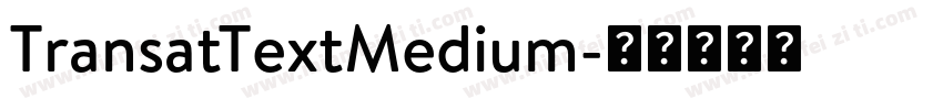 TransatTextMedium字体转换