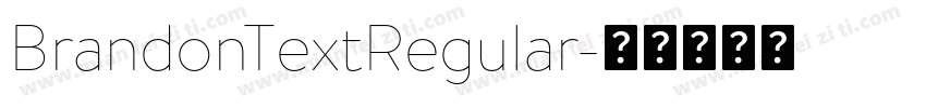 BrandonTextRegular字体转换