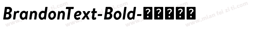 BrandonText-Bold字体转换