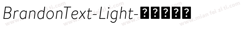 BrandonText-Light字体转换