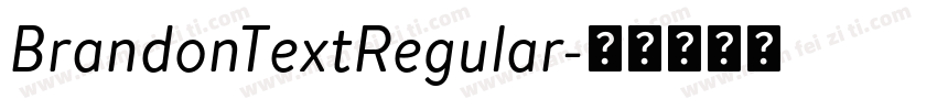 BrandonTextRegular字体转换