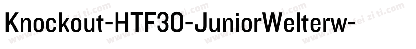 Knockout-HTF30-JuniorWelterw字体转换
