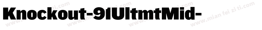 Knockout-91UltmtMid字体转换
