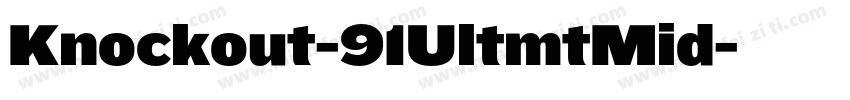Knockout-91UltmtMid字体转换