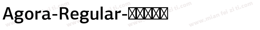 Agora-Regular字体转换