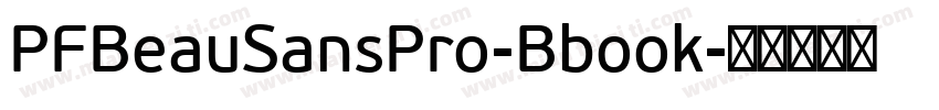 PFBeauSansPro-Bbook字体转换