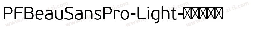 PFBeauSansPro-Light字体转换