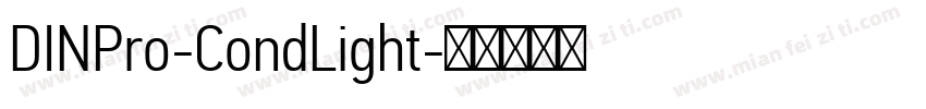 DINPro-CondLight字体转换
