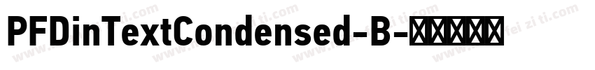 PFDinTextCondensed-B字体转换