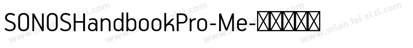 SONOSHandbookPro-Me字体转换