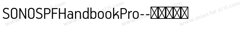 SONOSPFHandbookPro-字体转换