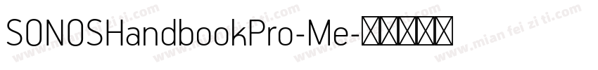 SONOSHandbookPro-Me字体转换