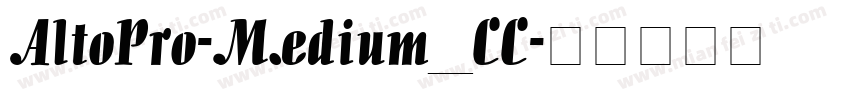 AltoPro-Medium_CC字体转换