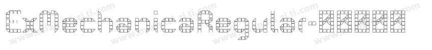ExMechanicaRegular字体转换