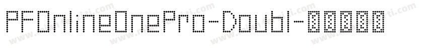 PFOnlineOnePro-Doubl字体转换