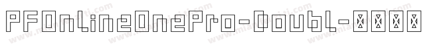 PFOnlineOnePro-Doubl字体转换