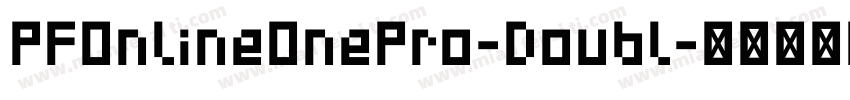 PFOnlineOnePro-Doubl字体转换