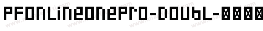 PFOnlineOnePro-Doubl字体转换