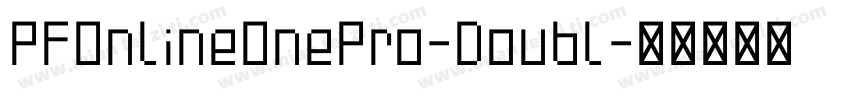 PFOnlineOnePro-Doubl字体转换
