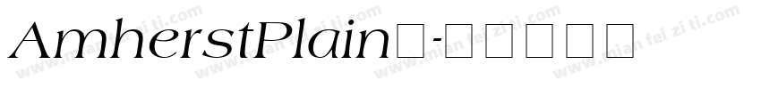 AmherstPlain◆字体转换