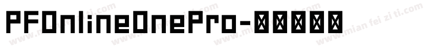 PFOnlineOnePro字体转换