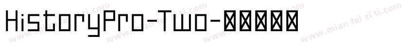 HistoryPro-Two字体转换