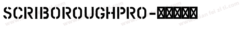 ScriboRoughPro字体转换