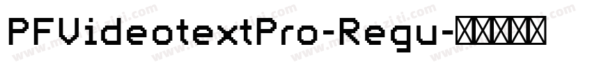 PFVideotextPro-Regu字体转换