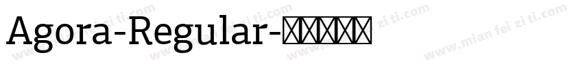 Agora-Regular字体转换