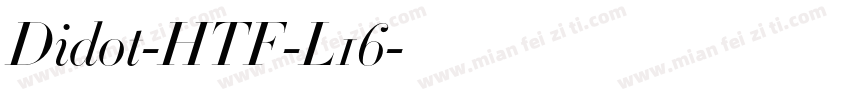 Didot-HTF-L16字体转换