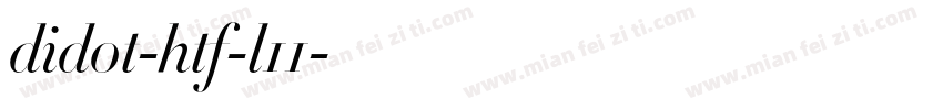didot-htf-l11字体转换