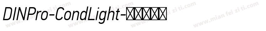 DINPro-CondLight字体转换