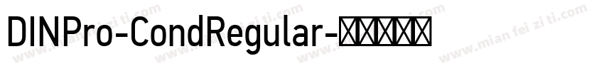 DINPro-CondRegular字体转换