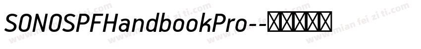 SONOSPFHandbookPro-字体转换