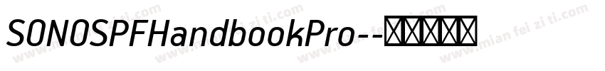 SONOSPFHandbookPro-字体转换