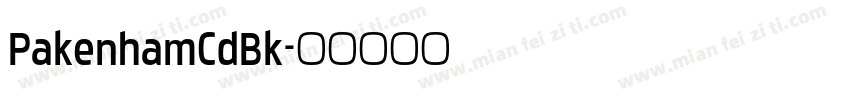 PakenhamCdBk字体转换