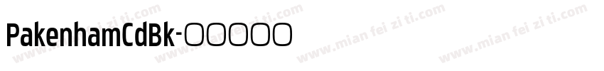PakenhamCdBk字体转换
