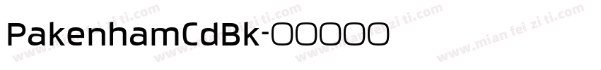 PakenhamCdBk字体转换