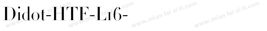 Didot-HTF-L16字体转换