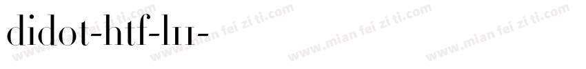 didot-htf-l11字体转换