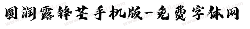 圆润露锋芒手机版字体转换
