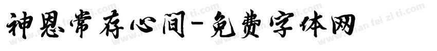 神恩常存心间字体转换