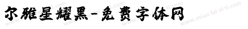 尔雅星耀黑字体转换