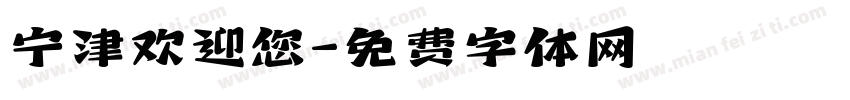 宁津欢迎您字体转换