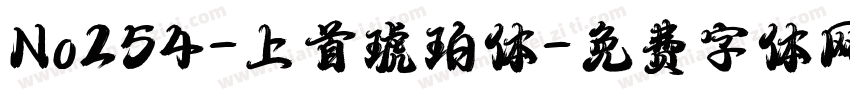 No254-上首琥珀体字体转换